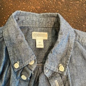 Gymboree chambray button up shirt (2T)